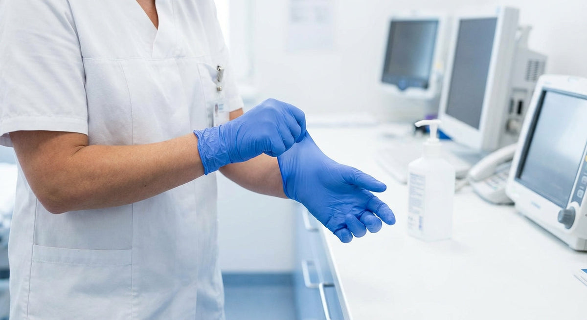Medizinische Schutzhandschuhe richtig ausziehen - Dekontaminationstechnik zum Eigenschutz