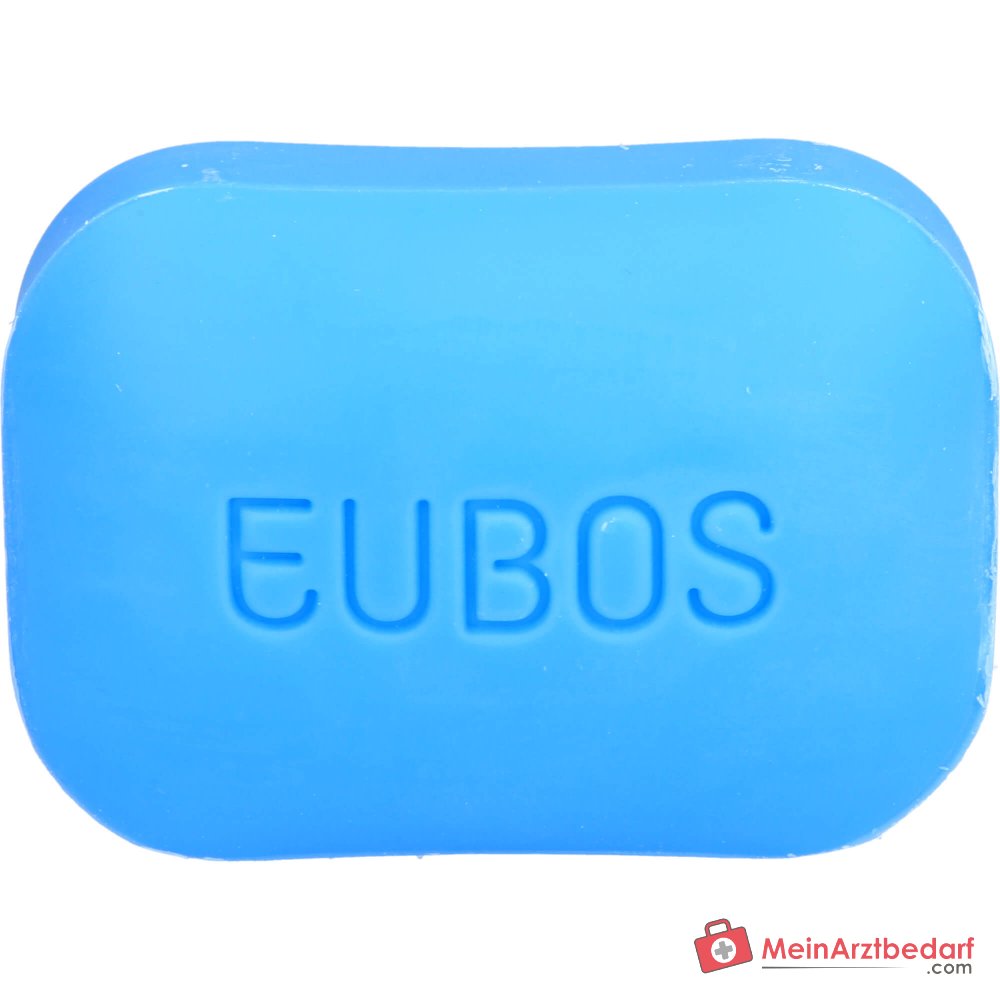 Eubos Basis Pflege Fest Waschstück Blau Seifenfreies Syndet Seife, 125 g.