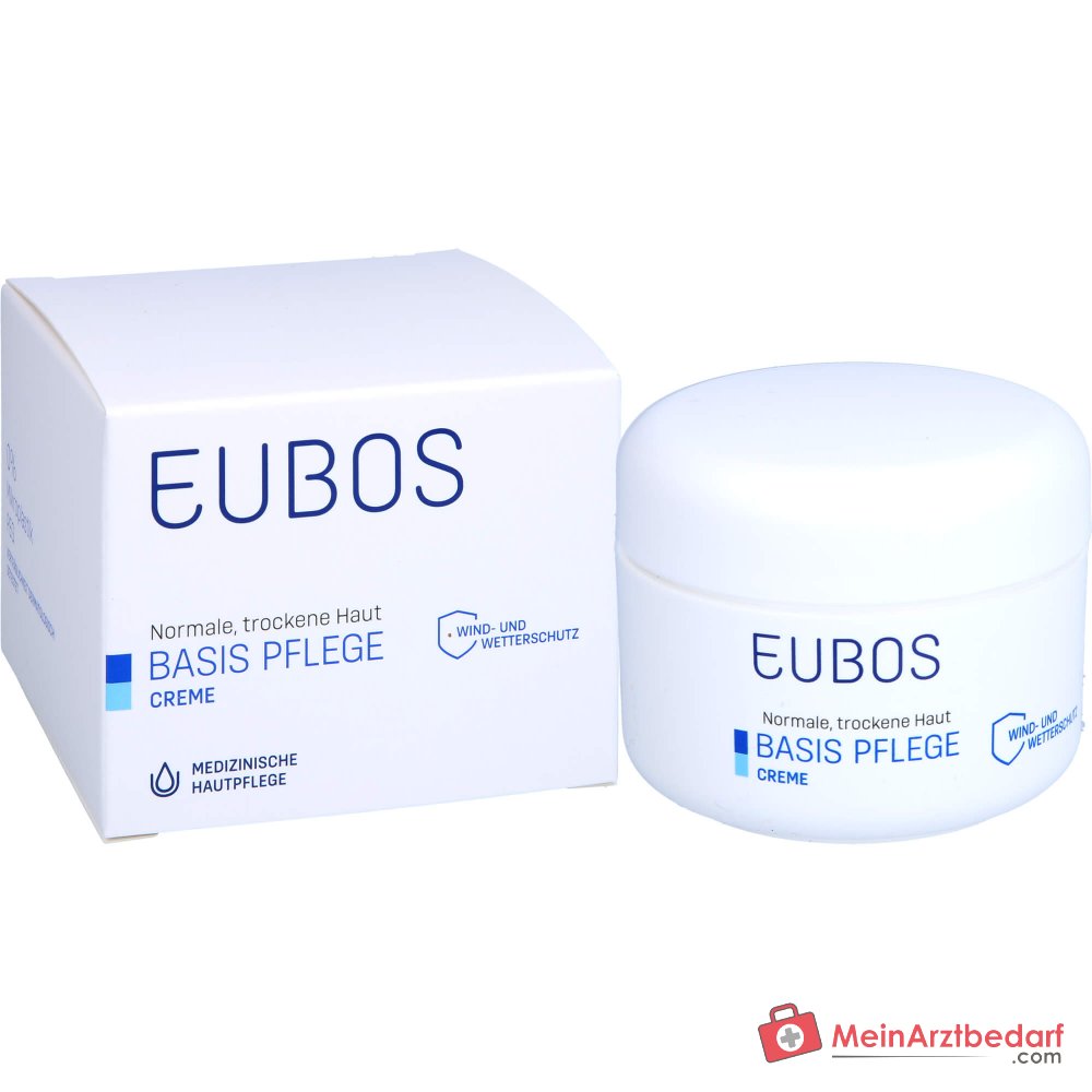 Eubos Basis Pflege Creme Intensivpflege Jojobaöl / Vitamin E / Allantoin / Panthenol Creme, 100 ml.