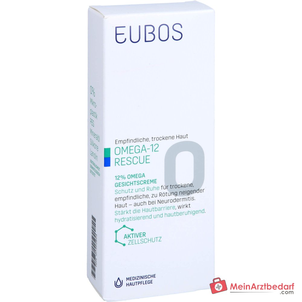 Eubos Omega Gesichtscreme Omega-3 / Omega-6 / Omega-9 Fettsäuren Creme, 50 ml.