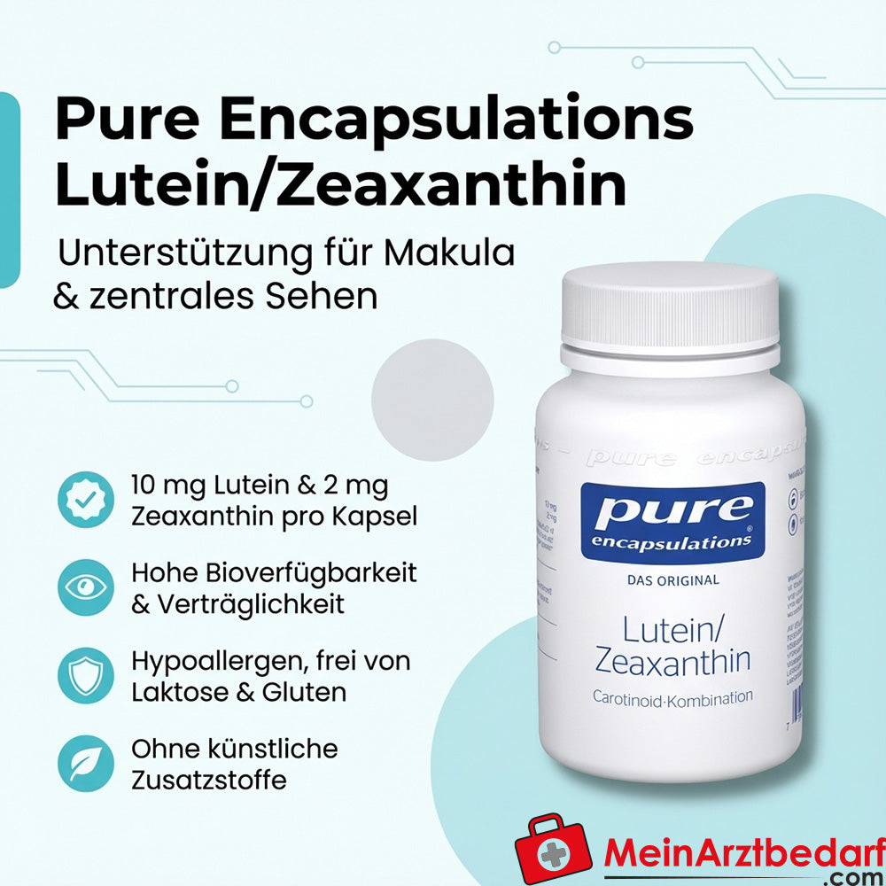 Pure Encapsulations Luteïne/Zeaxanthine 10 mg/2 mg Capsules 60 Capsules