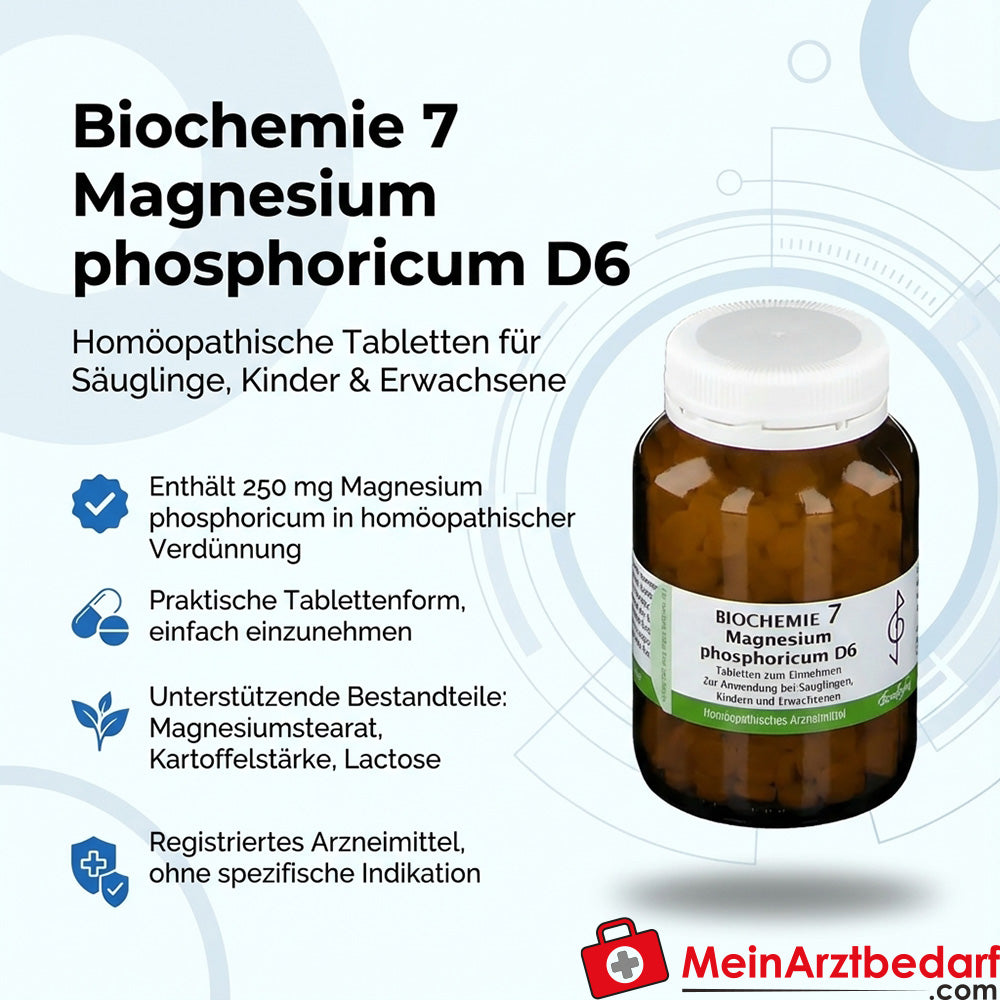 Bombastus Biochemistry 7 Magnesium phosphoricum D6 250 mg tabletki