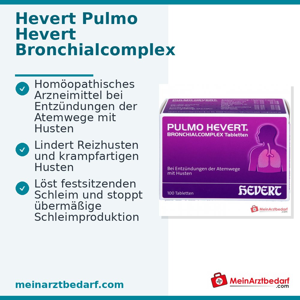 Hevert Pulmo Bronchialcomplex tabletten, 40 st.