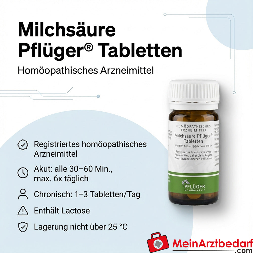 Pflüger Milchsäure Acidum L(+)-lacticum D4 compresse, 100 pz.