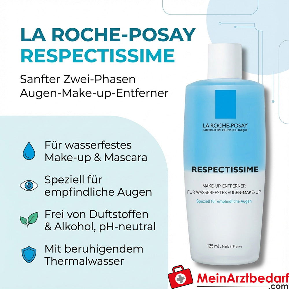 La Roche Roche Respectissime Oog Make-up Verwijderaar Twee-Fasen Lotion 125 ml