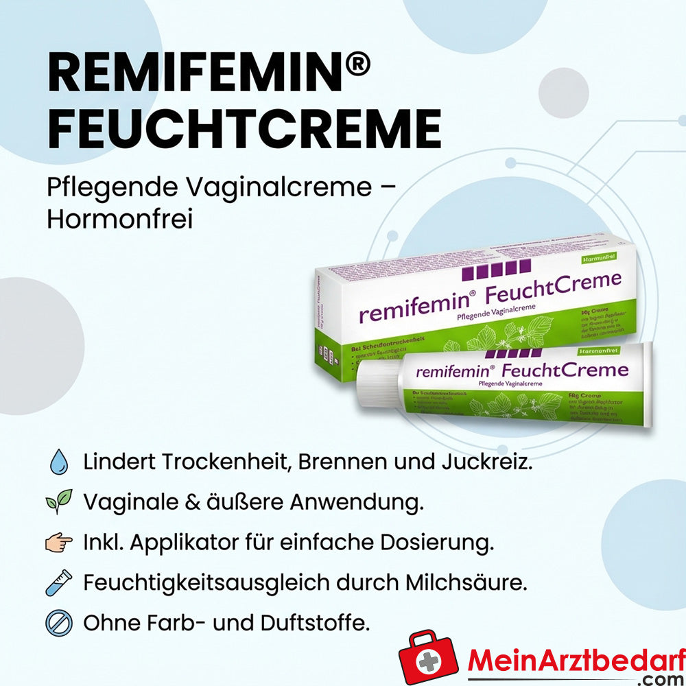 Remifemin FeuchtCreme DL-lactate de sodium Crème à l'acide lactique 50 pièces