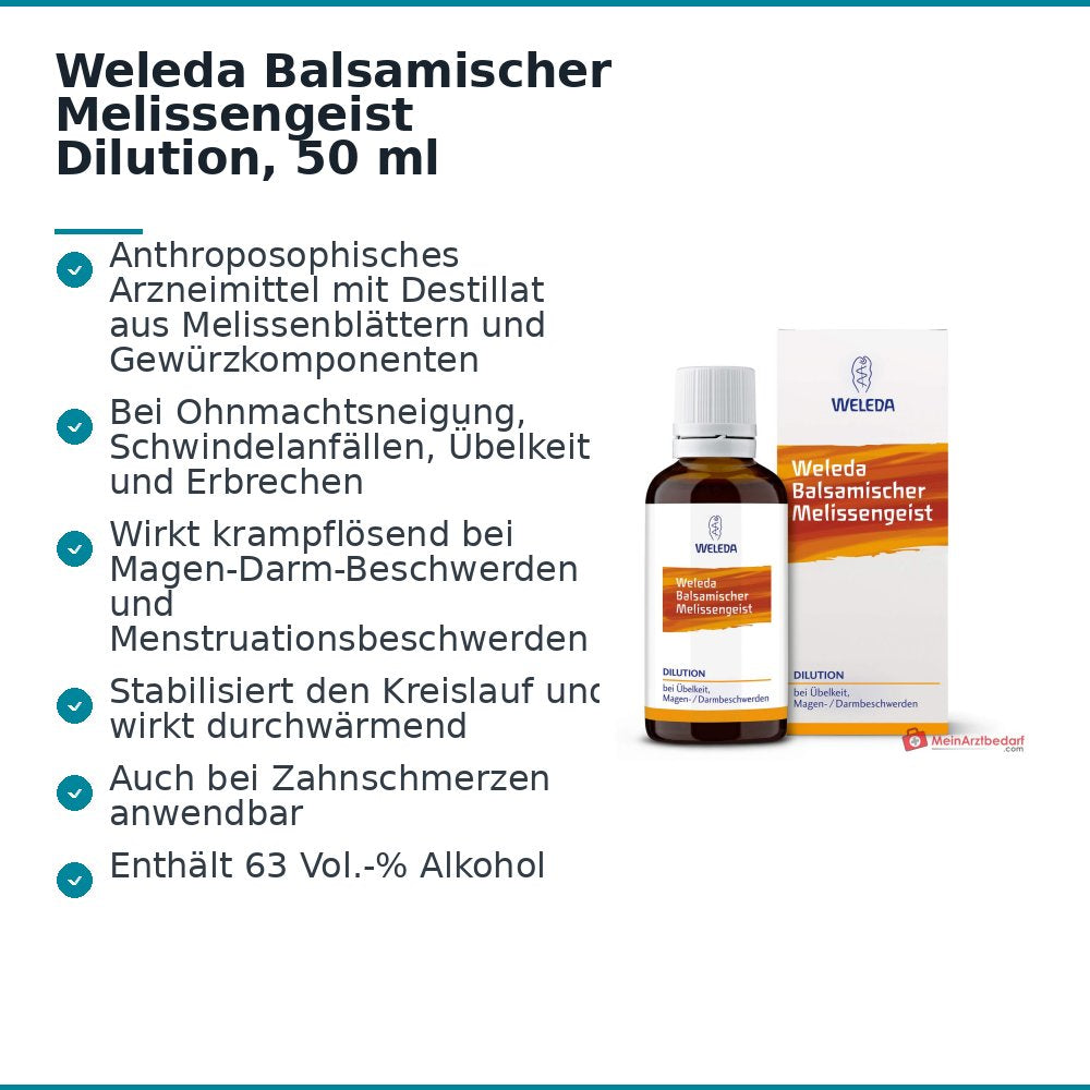 Weleda Gocce Spiritose alla Melissa, 50 ml