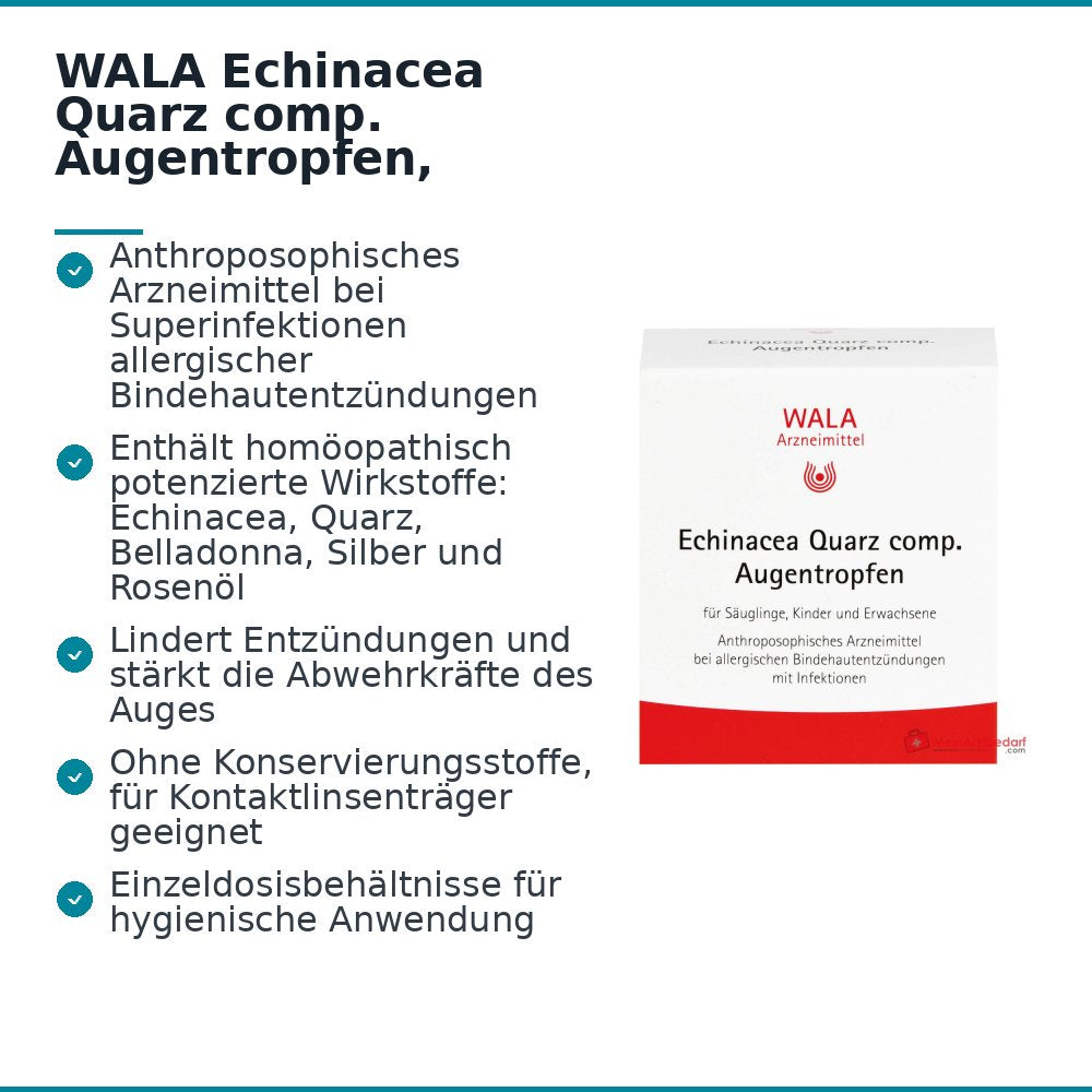 WALA Echinacea Quarz comp. Oogdruppels, 30 x 0,5 ml