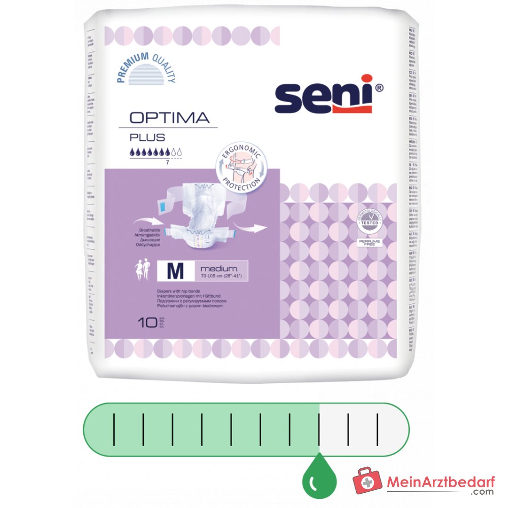Seni Optima Plus M incontinentieonderlegger Tailleband Absorptievermogen 2.600 ml