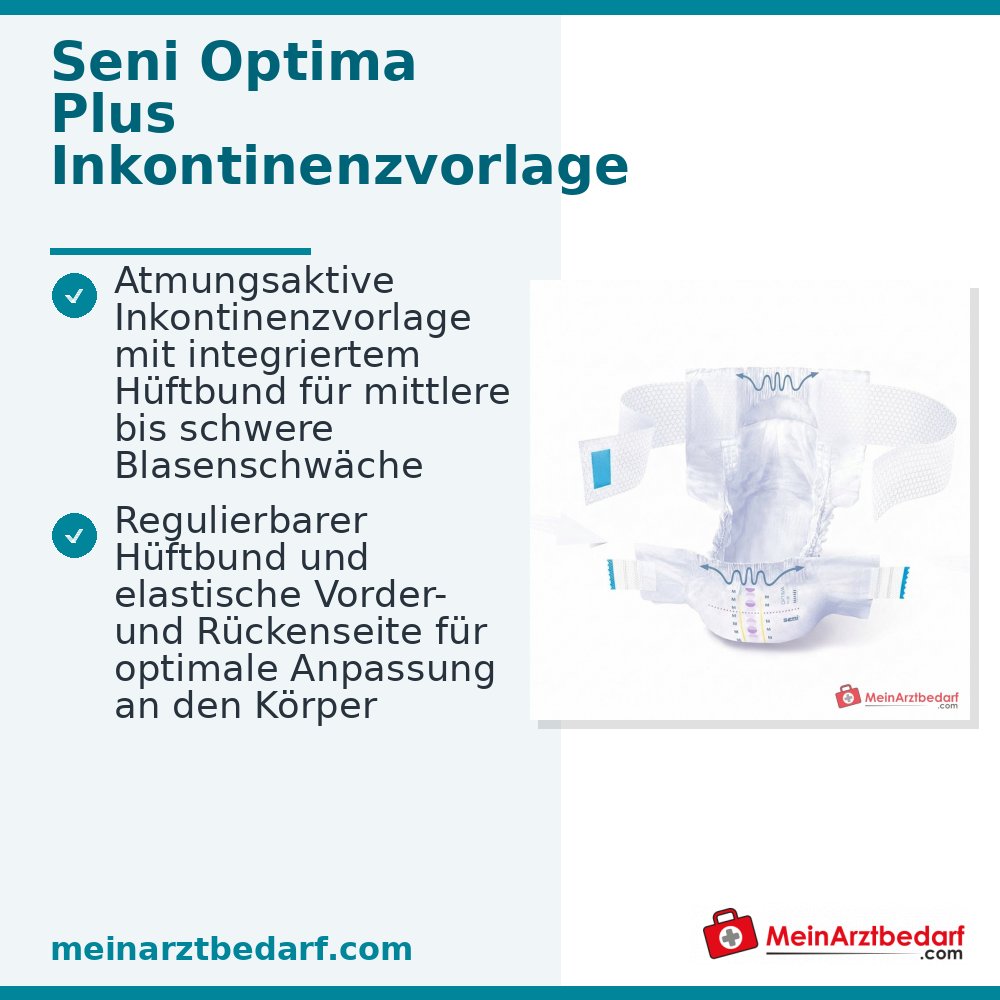 Seni Optima Plus M incontinentieonderlegger Tailleband Absorptievermogen 2.600 ml