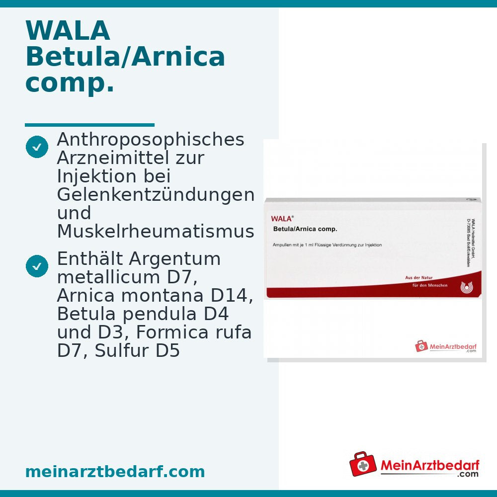 WALA Betula/Arnica comp. Fiale, 10 x 1 ml