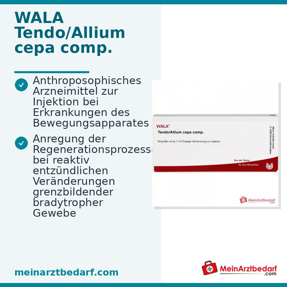 WALA Tendo/Allium cepa comp. Ampoules, 10 x 1 ml