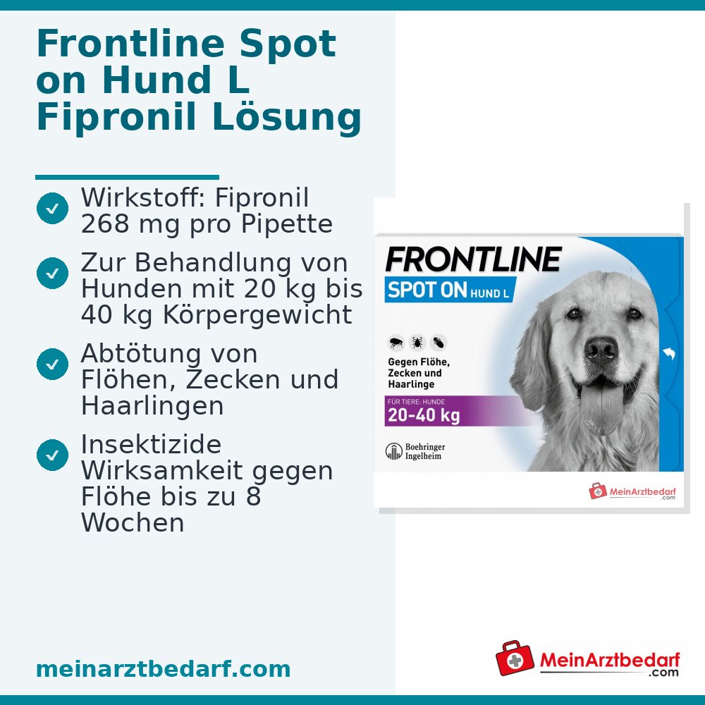 Frontline Spot On H40 Fipronil pipetten 6 stuks