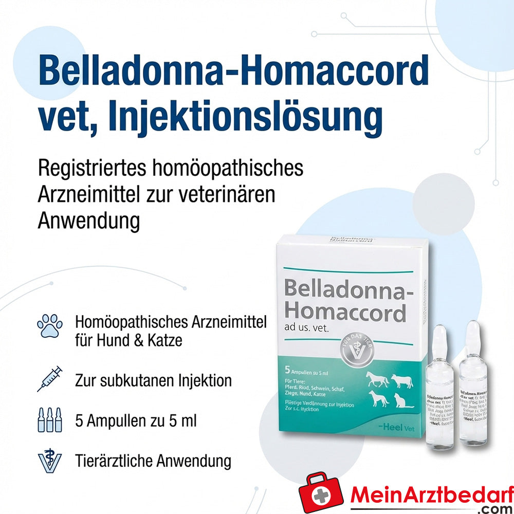 Belladonna homaccord vet, 5 fiale