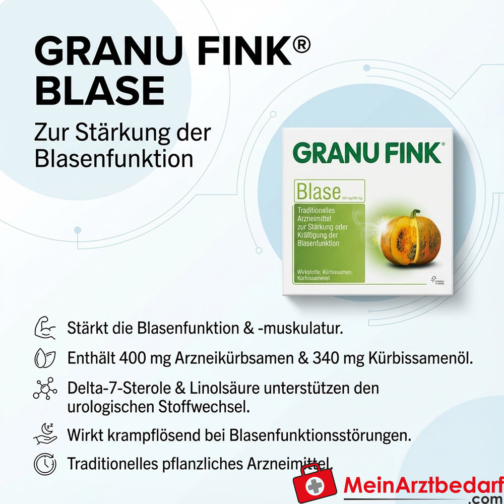 Granu Fink Blase Kürbissamen / Kürbissamenöl Hartkapseln, 100 St.