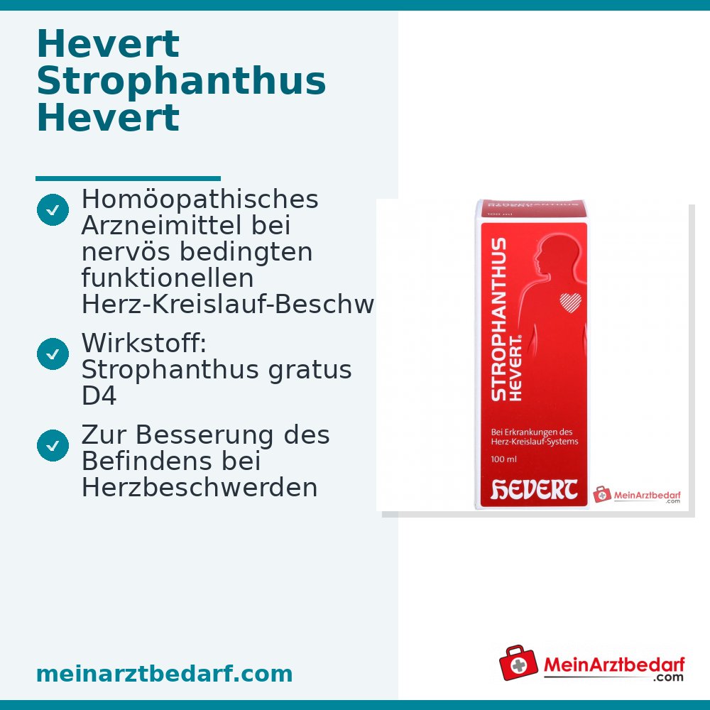 Hevert Strophanthus gratus D4 Druppels, 100 ml