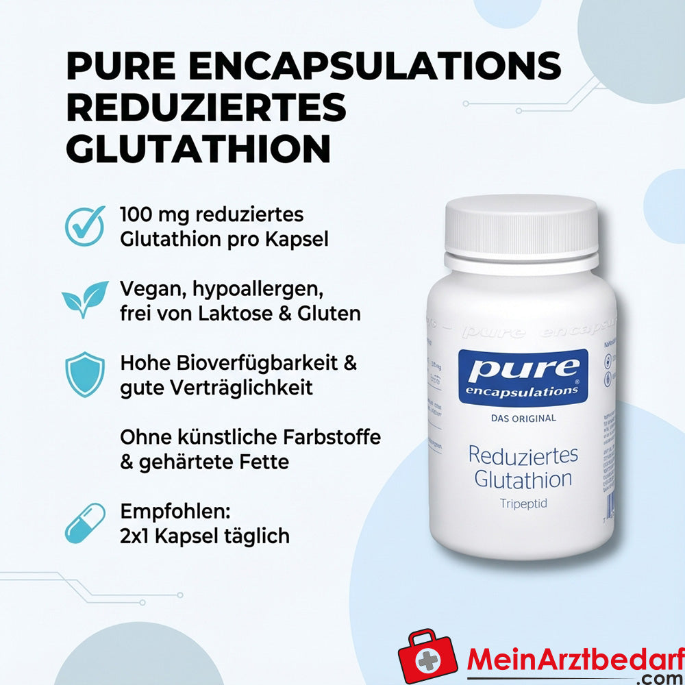 Pure Encapsulations L-Glutathione reducido 100 mg Cápsulas 60 Cápsulas