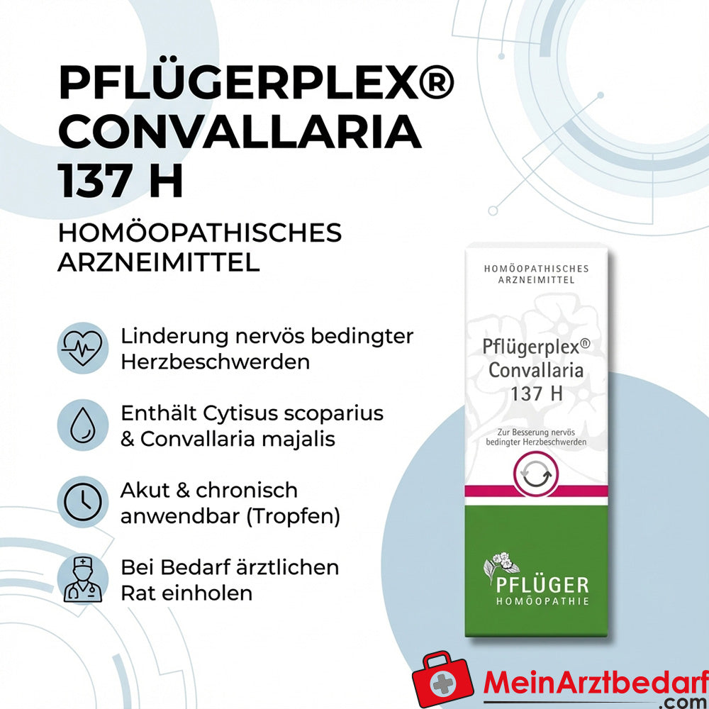 Pflügerplex Convallaria 137 H gouttes médicament homéopathique avec Convallaria majalis D3