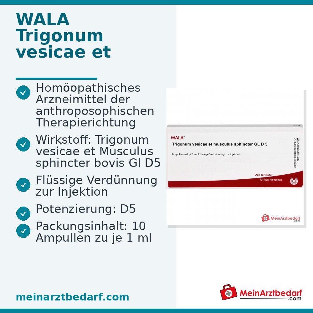 WALA Trigonum vesicae en Musculus sphincter Gl D5 injectieoplossing, 10 x 1 ml