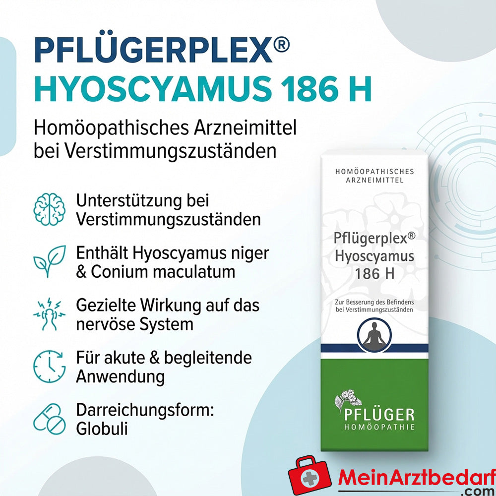 Pflügerplex Hyoscyamus 186 H médicament homéopathique, granules
