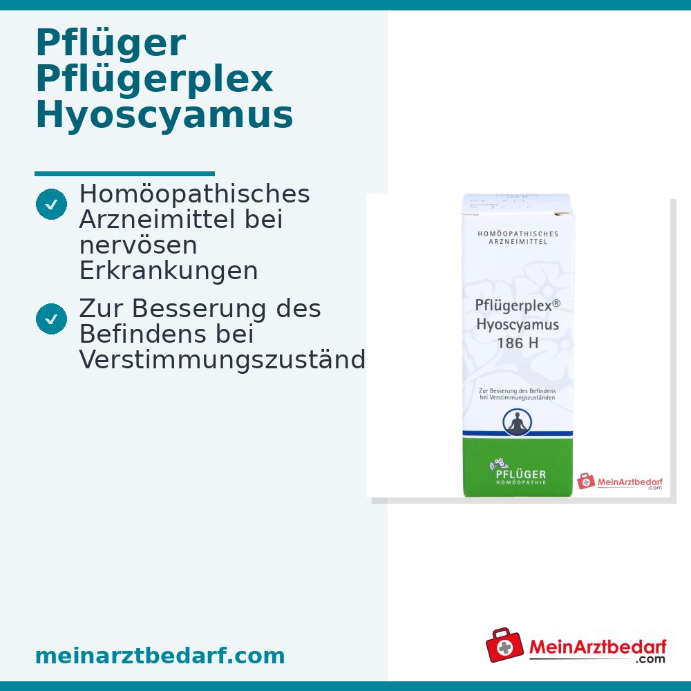 Pflügerplex Hyoscyamus 186 H médicament homéopathique, granules