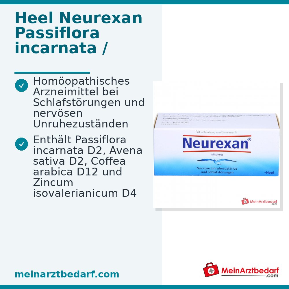 Krople Neurexan, lek homeopatyczny na zaburzenia snu i nerwowy niepokój, 100 ml