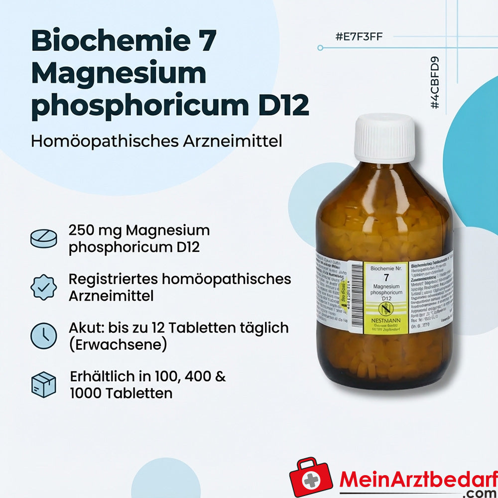 Biochimie 7 Magnesium phosphoricum D12 250 mg comprimés 100 pcs.