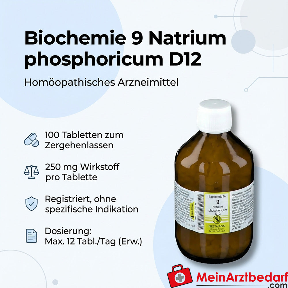Nestmann Rimedio biochimico funzionale n. 9 Natrium phosphoricum D12 compresse, 400 pz.