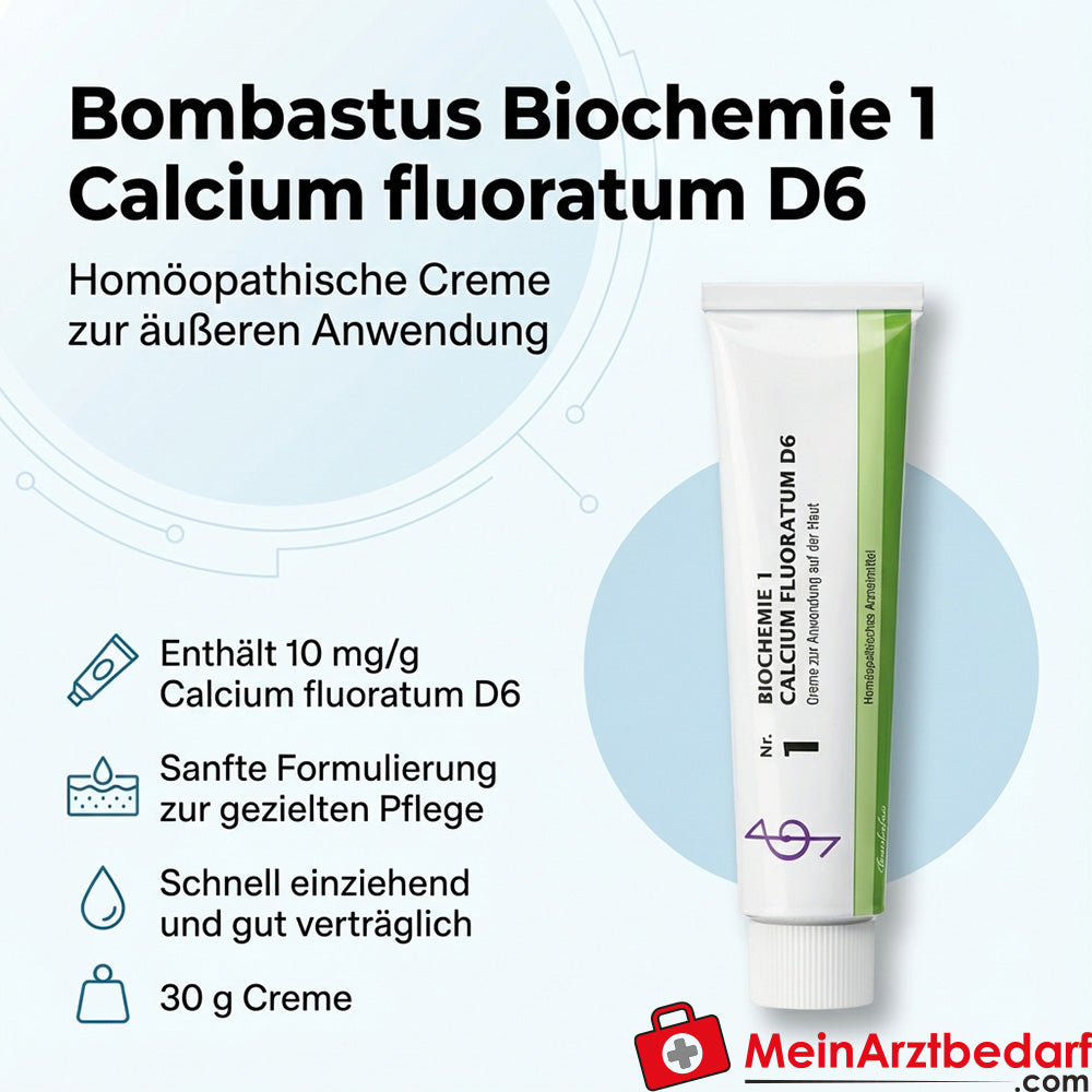 Bombastus Biochemia 1 Calcium fluoratum D6 Krem 30 g