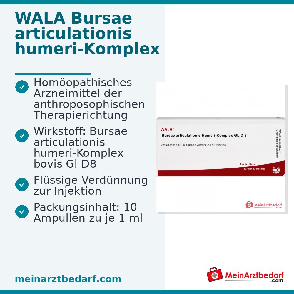 WALA Bursae articulationis humeri-Komplex Gl D8 ampułki, 10 x 1 ml
