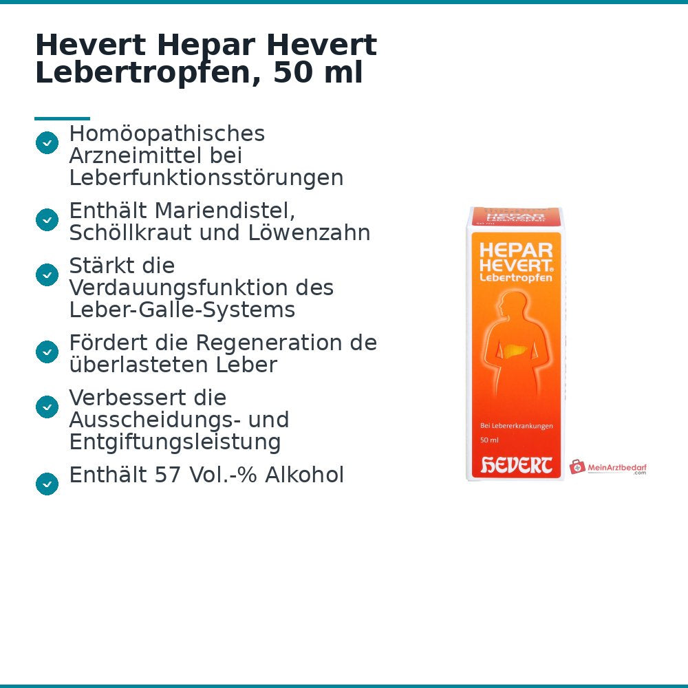 Hevert Hepar Hevert Krople wątrobowe, 50 ml