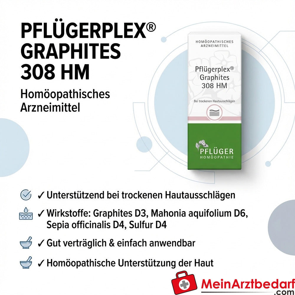Pflügerplex Graphites 308 HM Graphites D3 homeopatyczny środek leczniczy