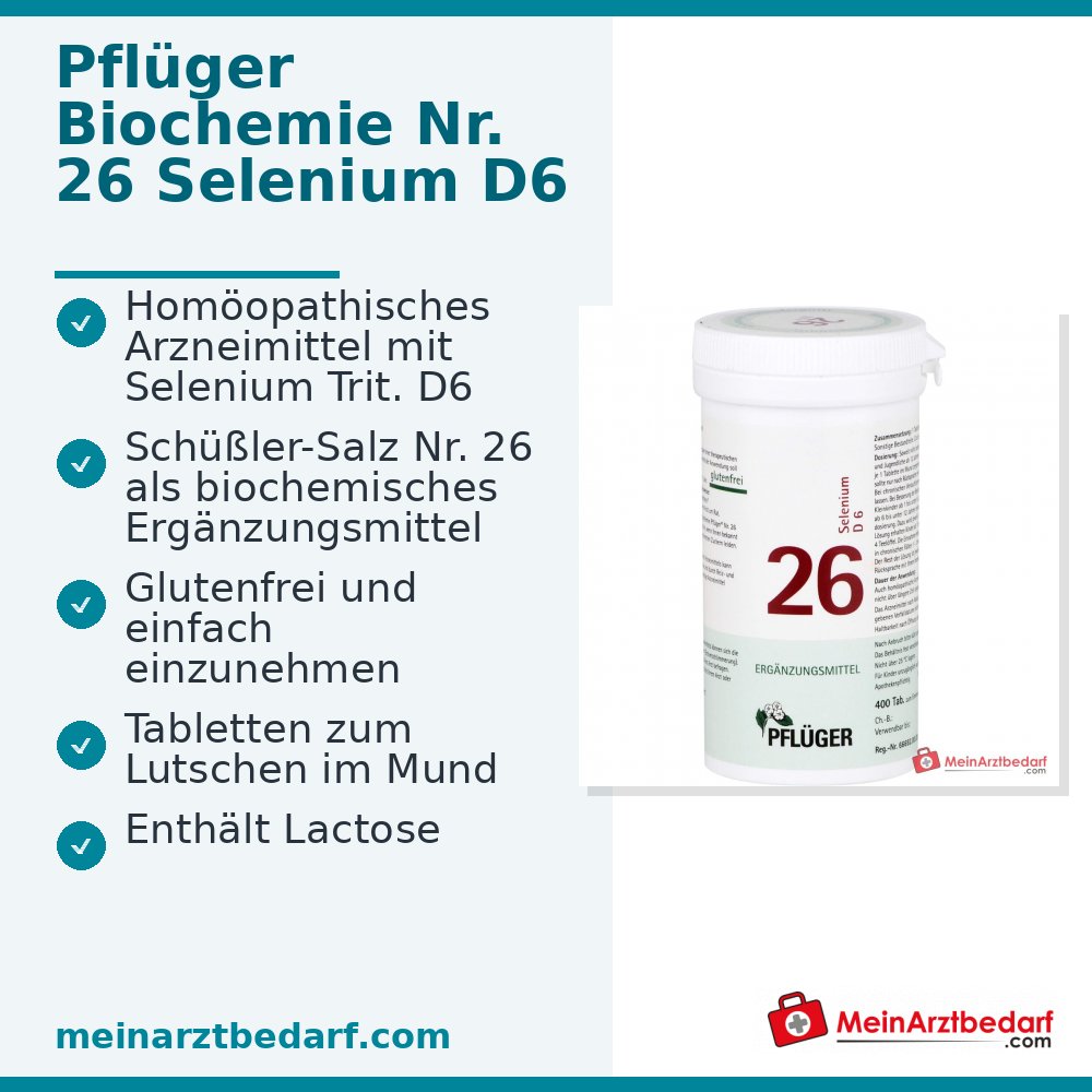 Biochemia Pflügera nr 26 Selen D6 tabletki 100 sztuk