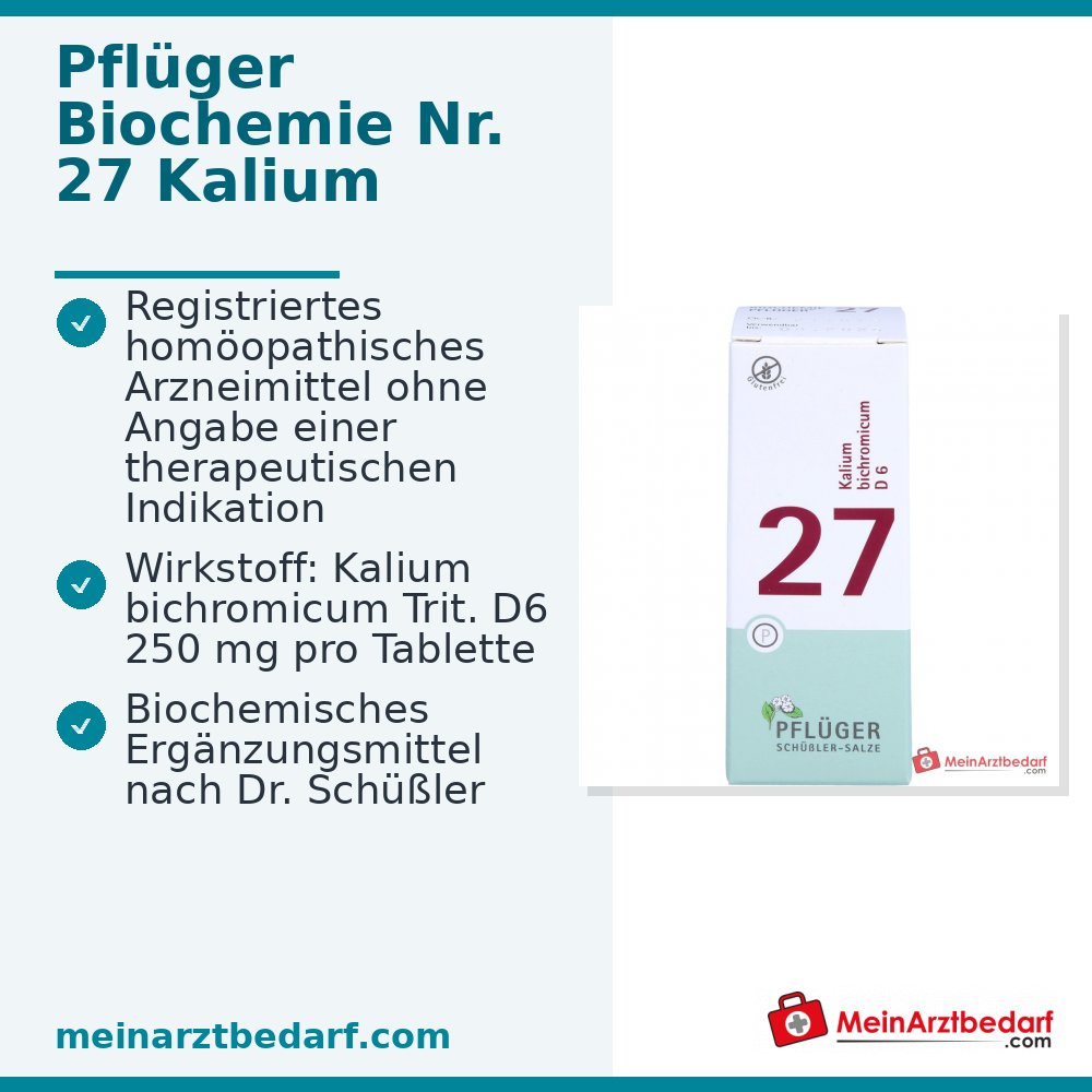Biochemie Pflüger Nr. 27 Kalium bichromicum D6 Tabletten 100 Stück