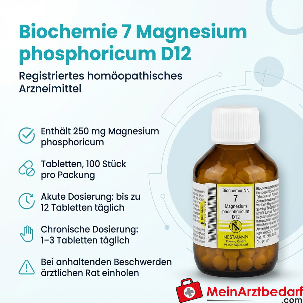 Biochimie 7 Magnesium phosphoricum D12 250 mg comprimés 100 pcs.