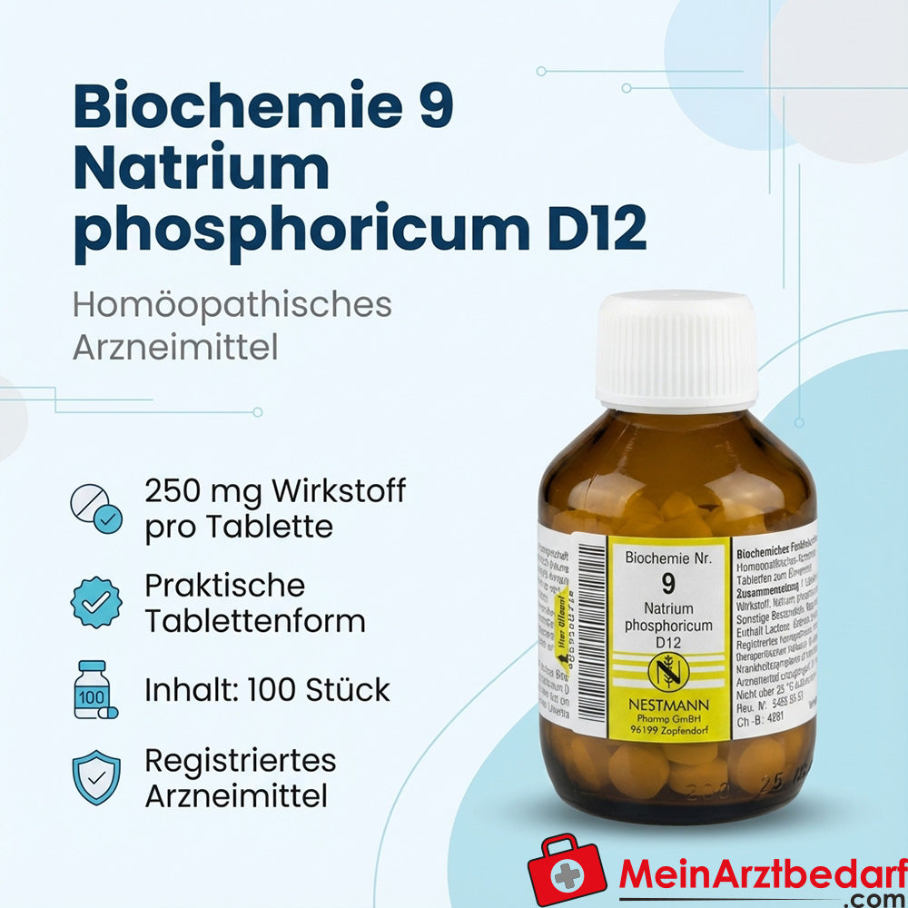 Nestmann Rimedio biochimico funzionale n. 9 Natrium phosphoricum D12 compresse, 400 pz.
