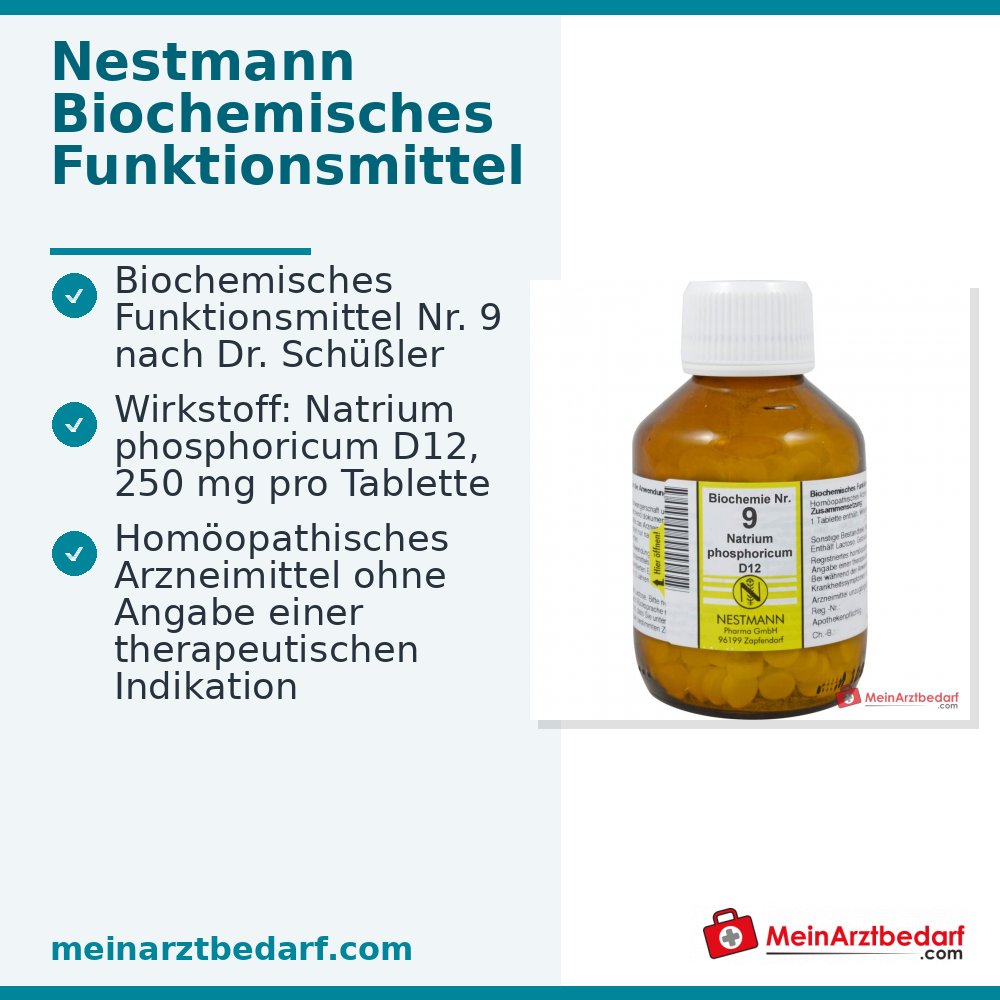 Nestmann Rimedio biochimico funzionale n. 9 Natrium phosphoricum D12 compresse, 400 pz.