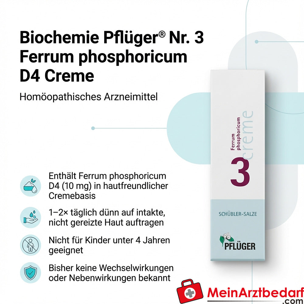 Biochemie Pflüger No 3 Ferrum phosphoricum D4 crème 10 mg
