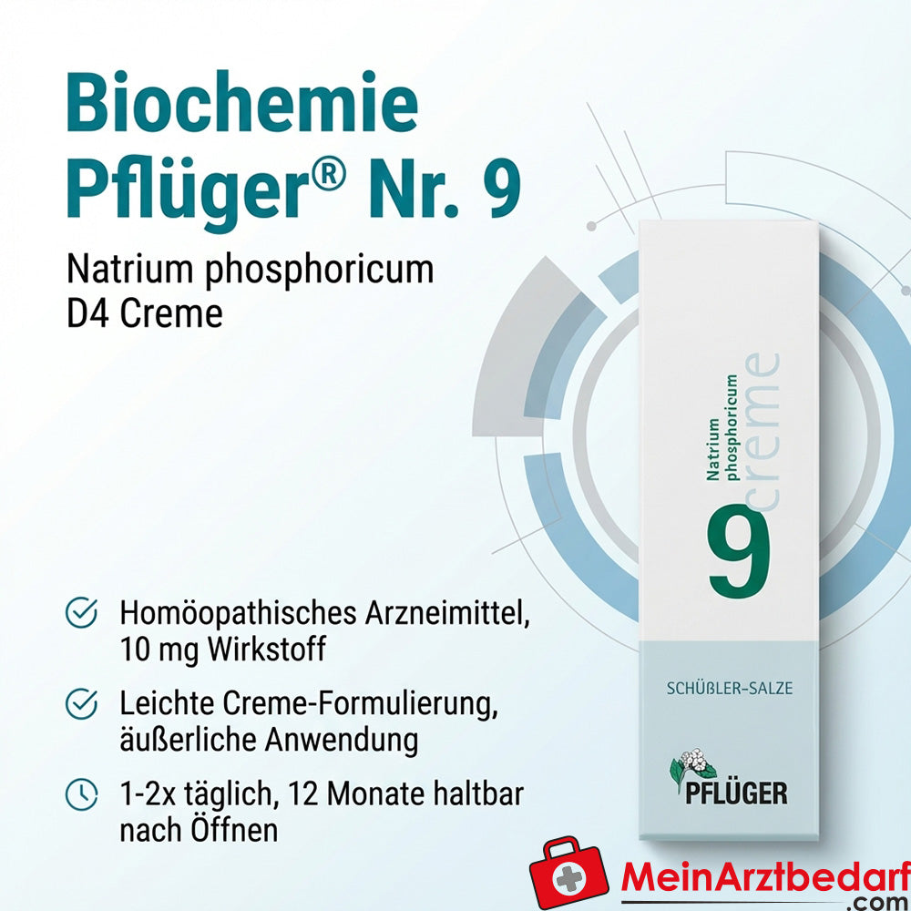 Biochemie Pflüger® No. 9 Natrium phosphoricum D4 10 mg krem