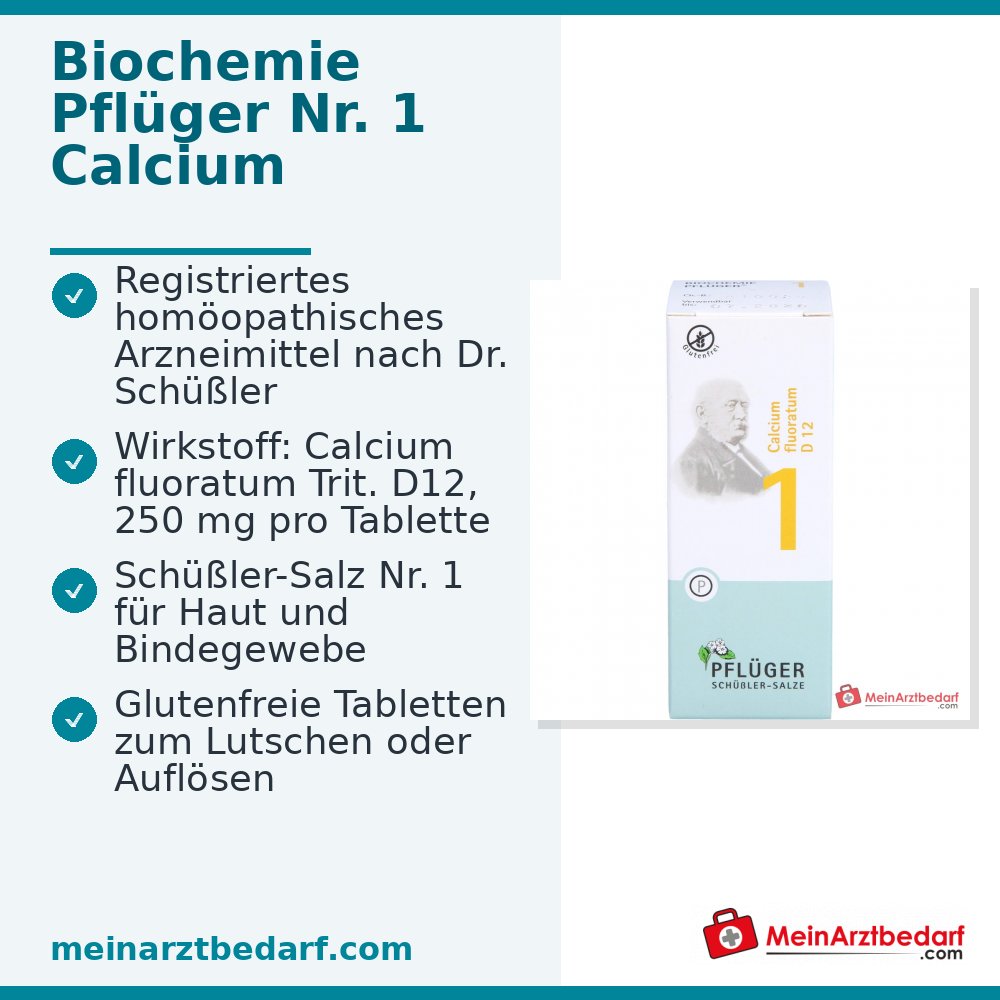 Biochemie Pflüger® N.º 1 Calcium fluoratum D12 250 mg Comprimidos 4000 unidades