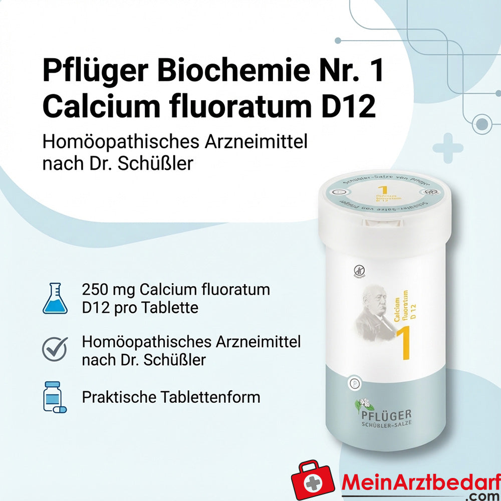 Biochemie Pflüger® N.º 1 Calcium fluoratum D12 250 mg Comprimidos 4000 unidades