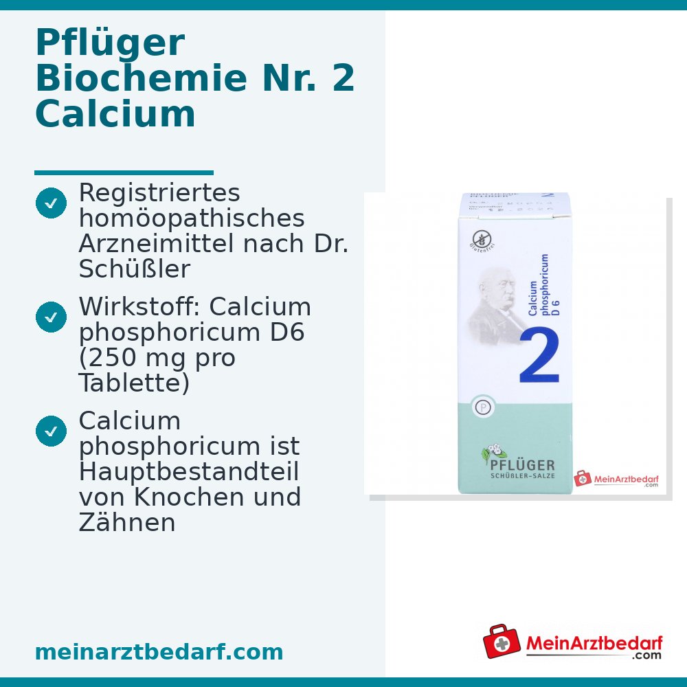 Pflüger Biochemie Nr. 2 Calcium phosphoricum D6 Tabletten, 100 St.
