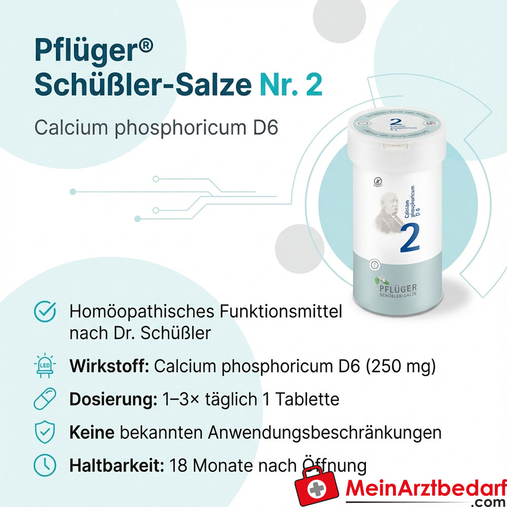 Pflüger Biochemie Nr. 2 Calcium phosphoricum D6 Tabletten, 100 St.