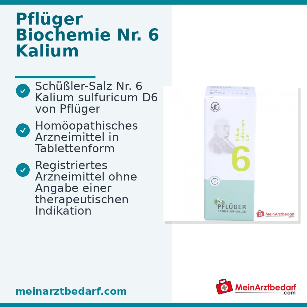 Biochimica Pflüger n. 6 Potassio solforico D6 250 mg Compresse