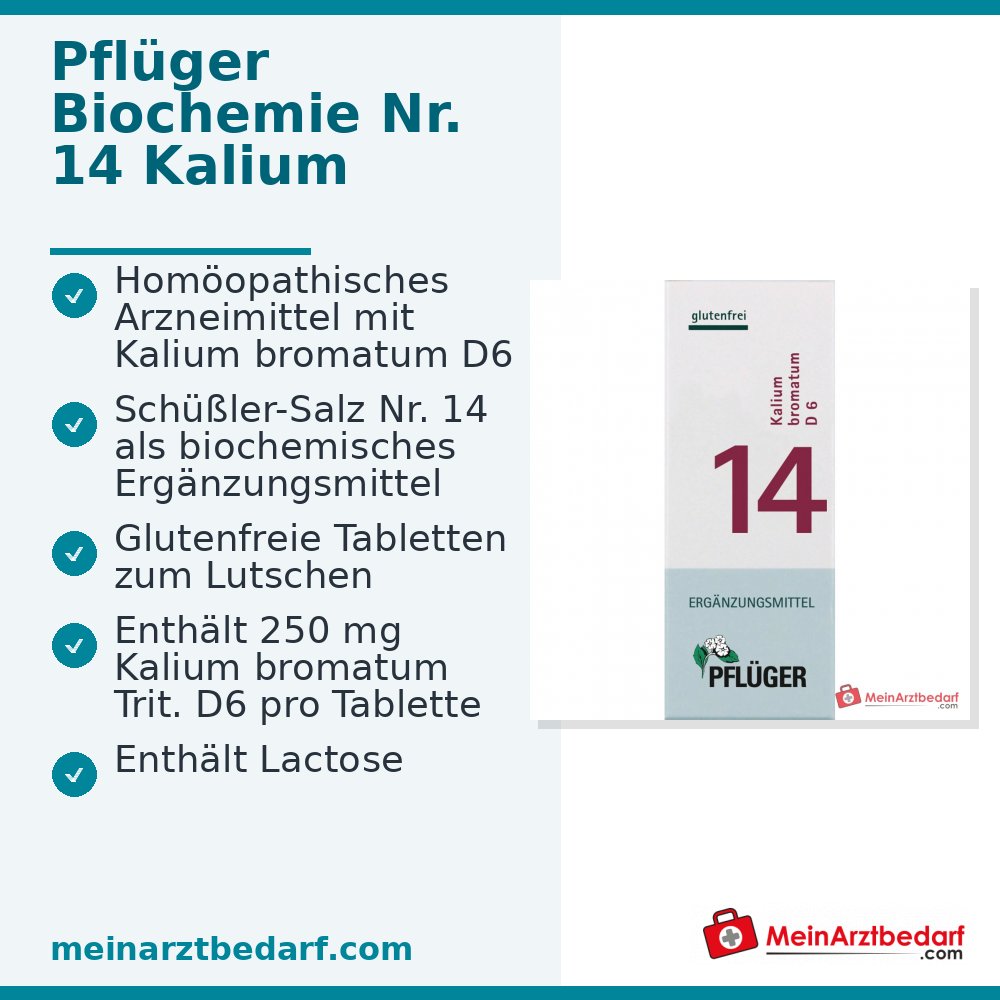 Biochimica Pflüger® n. 14 Kalium bromatum D6 250 mg compresse 100 pezzi