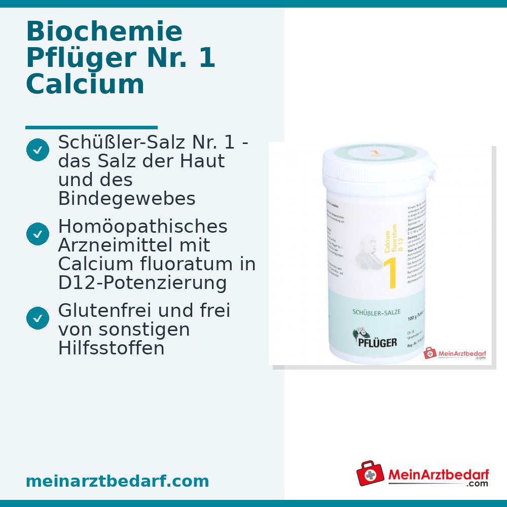 Pflüger Bioquímica Nº 1 Fluorato cálcico D12 Polvo 1000 mg (1 g)