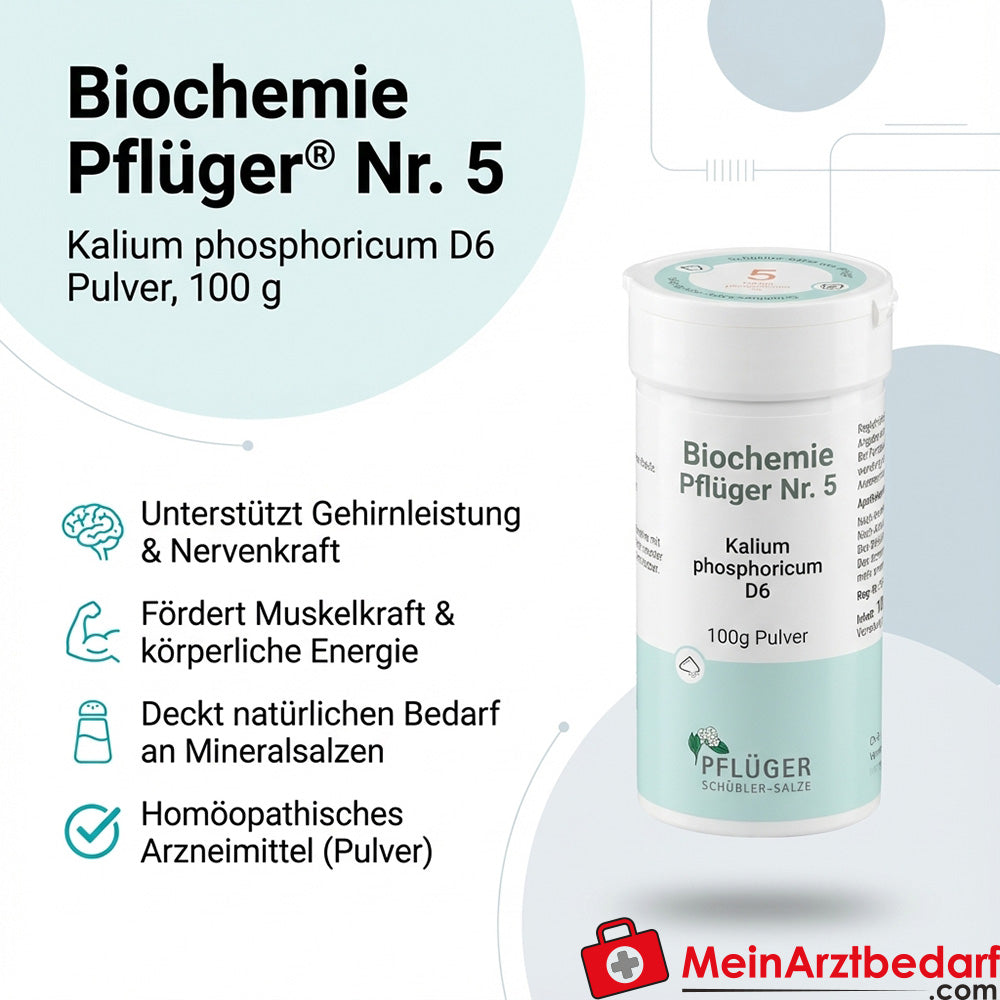 Pflüger Biochemia nr 5 Kalium phosphoricum D6 proszek, 100 g