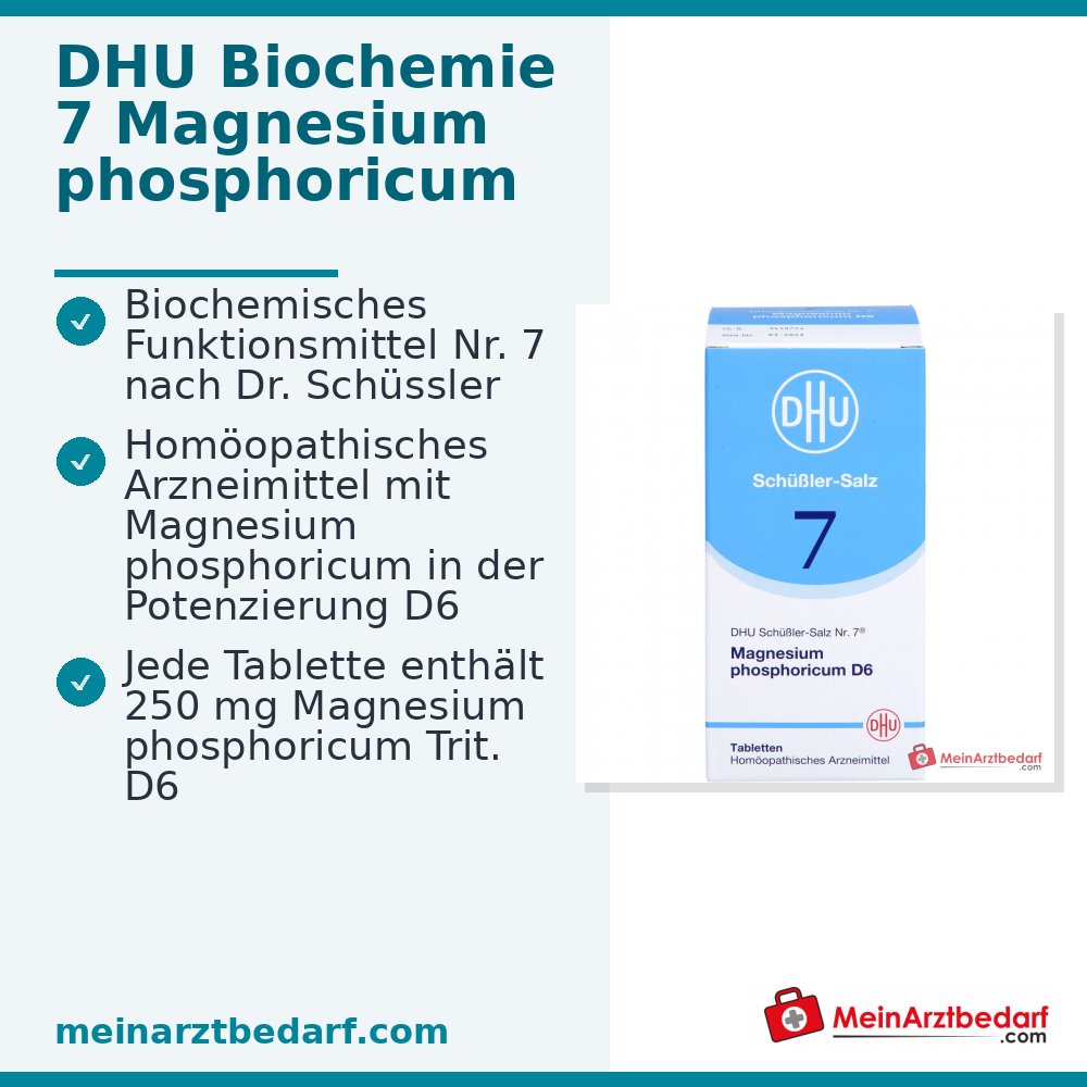 DHU Schuessler zout nr. 7 Magnesium phosphoricum D6 homeopathisch geneesmiddel