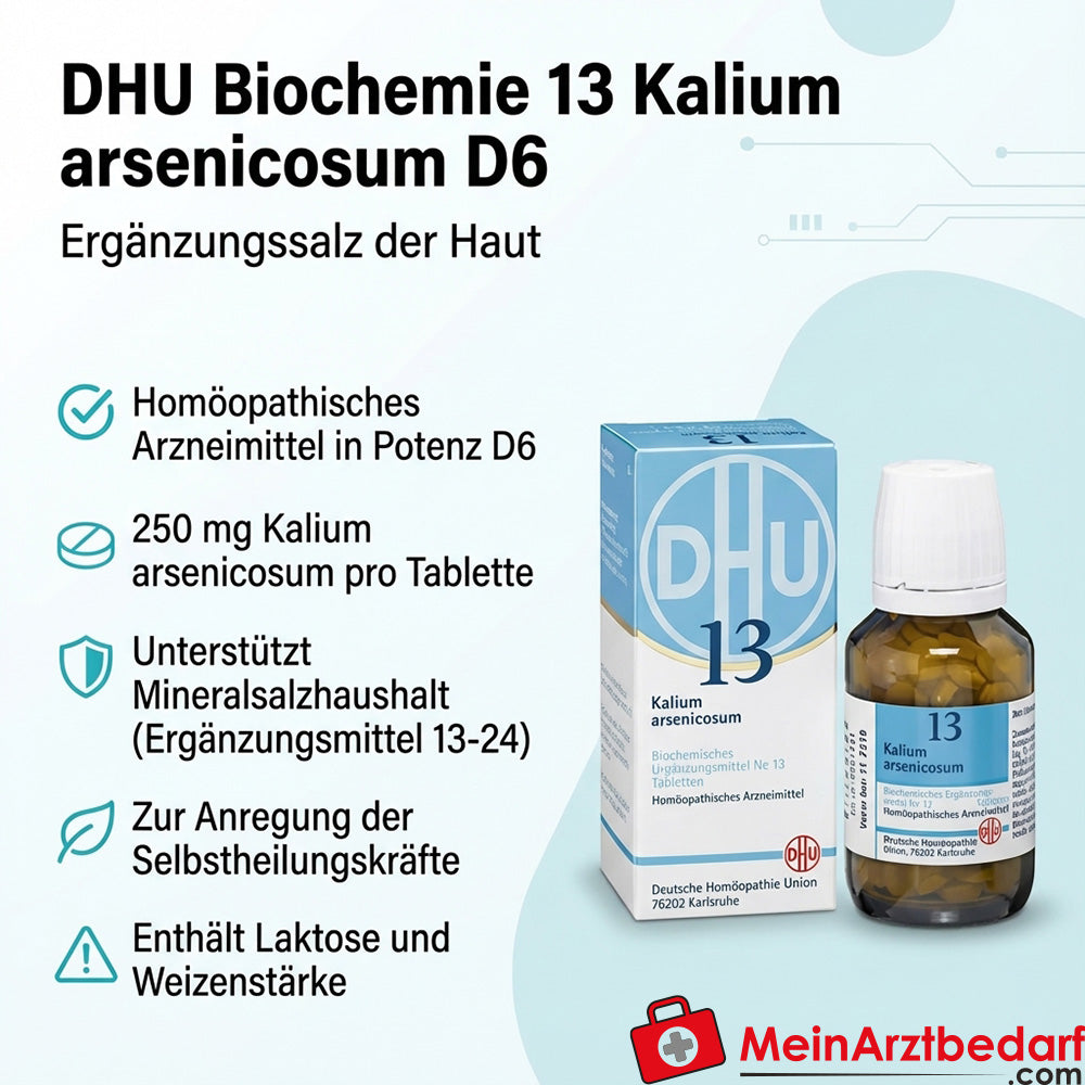 DHU Biochemia 13 Kalium arsenicosum D6 250 mg tabletki