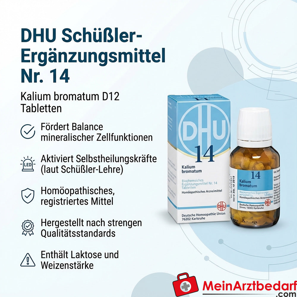 DHU Biochemistry 14 Potassium bromatum D12 Tabletki